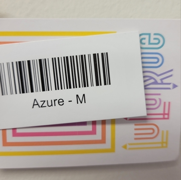 Lularoe Azure stripe A-line Skirt pink black M - Picture 5 of 7